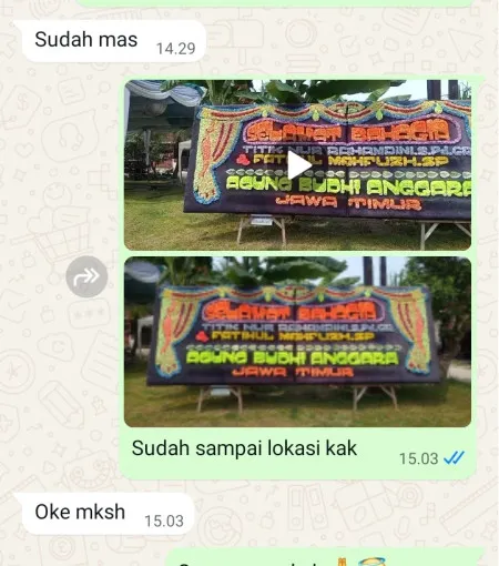 Pengiriman Papan Bunga Jali Bonang